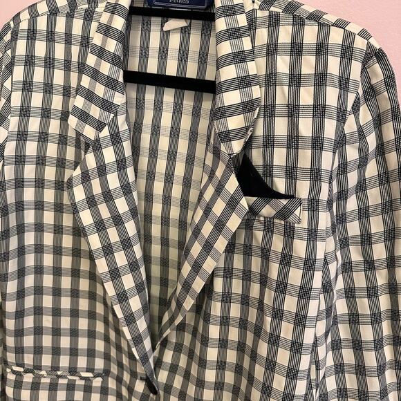 Vintage Norton McNaughton Petites Plaid Checkered 90s Blazer 10 - Picture 2 of 11